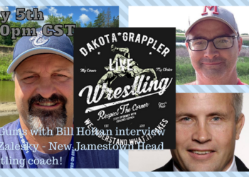 Dakota Grappler Live Ep. #143 Tonight with Special Guest Jim Zalesky and article