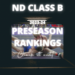 ND Class B Preseason Rankings
